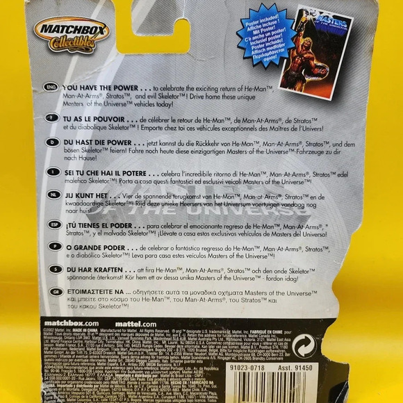 Stratos Masters of the Universe - Matchbox Collectible Diecast 2002 New - Picture 2 of 3